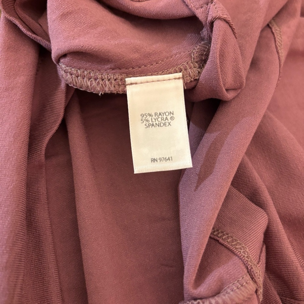 J.Jill Wearever Collection Mock Neck Top Smoky Plum NWT Small Petite Travel Knit - Picture 8 of 11